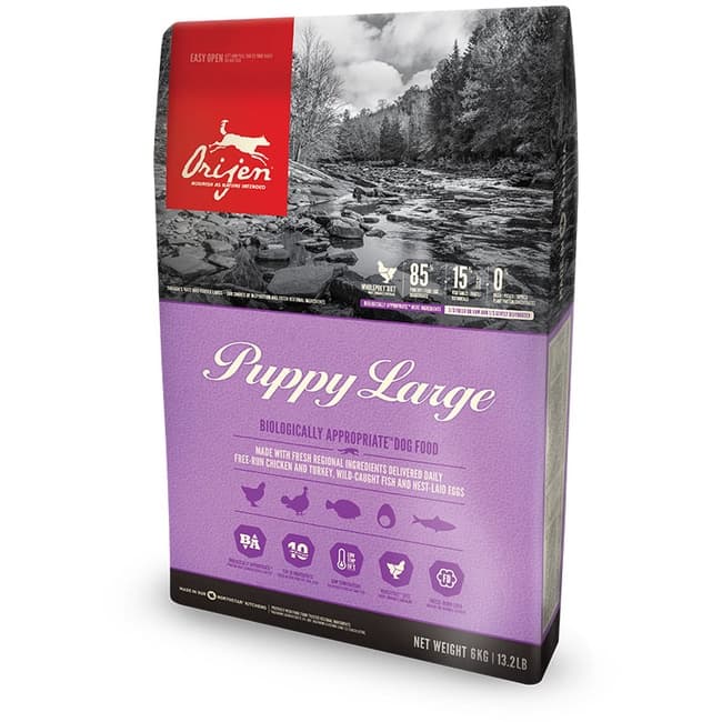 Orijen Puppy Large Dog Dry Premium Food, All Natural Biologically-Approriate, 11.4kg