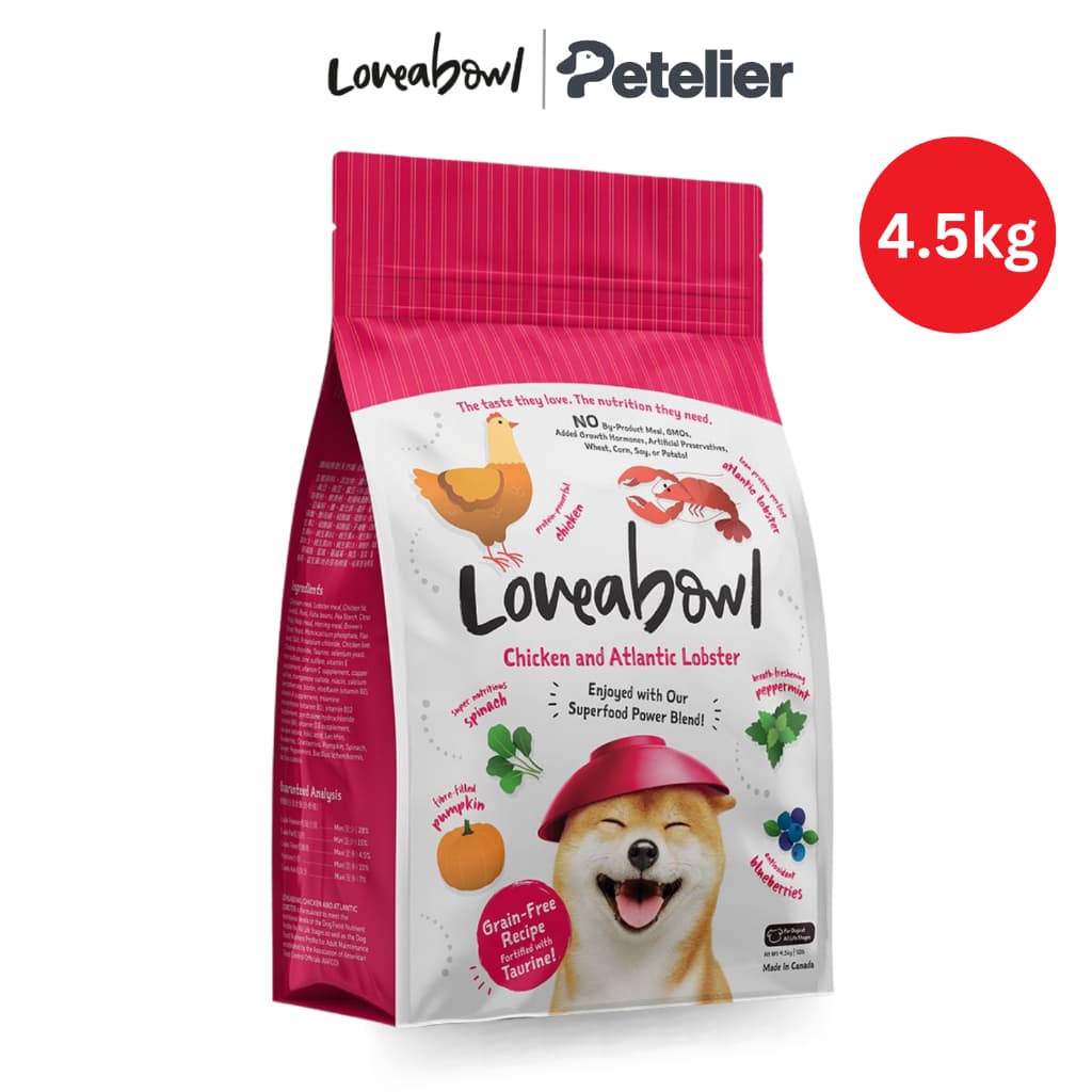 Loveabowl Dry Dog Foods 4.5kg - Grain Free - Chix Lobster 4.5kg variant