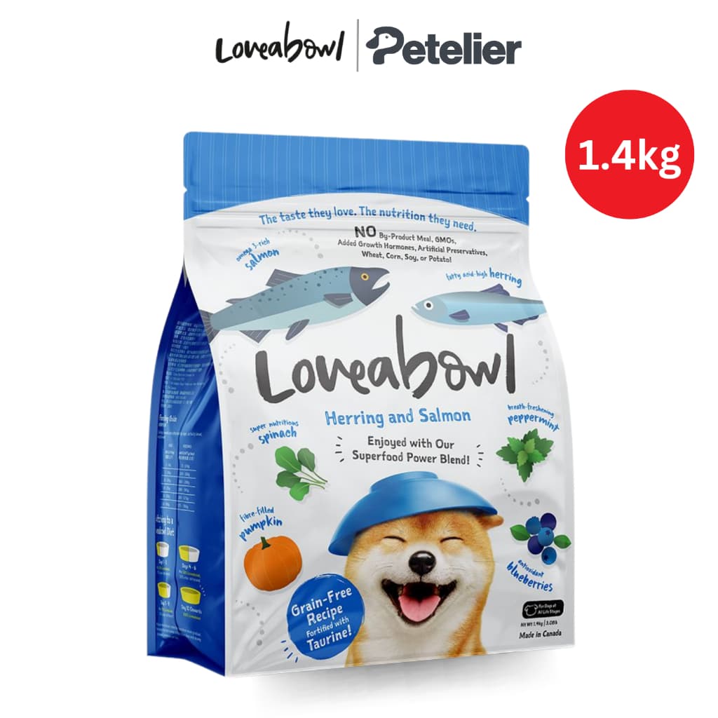 Loveabowl Dry Dog Foods 1.4kg - Grain Free - Herring Salmon 1.4kg variant