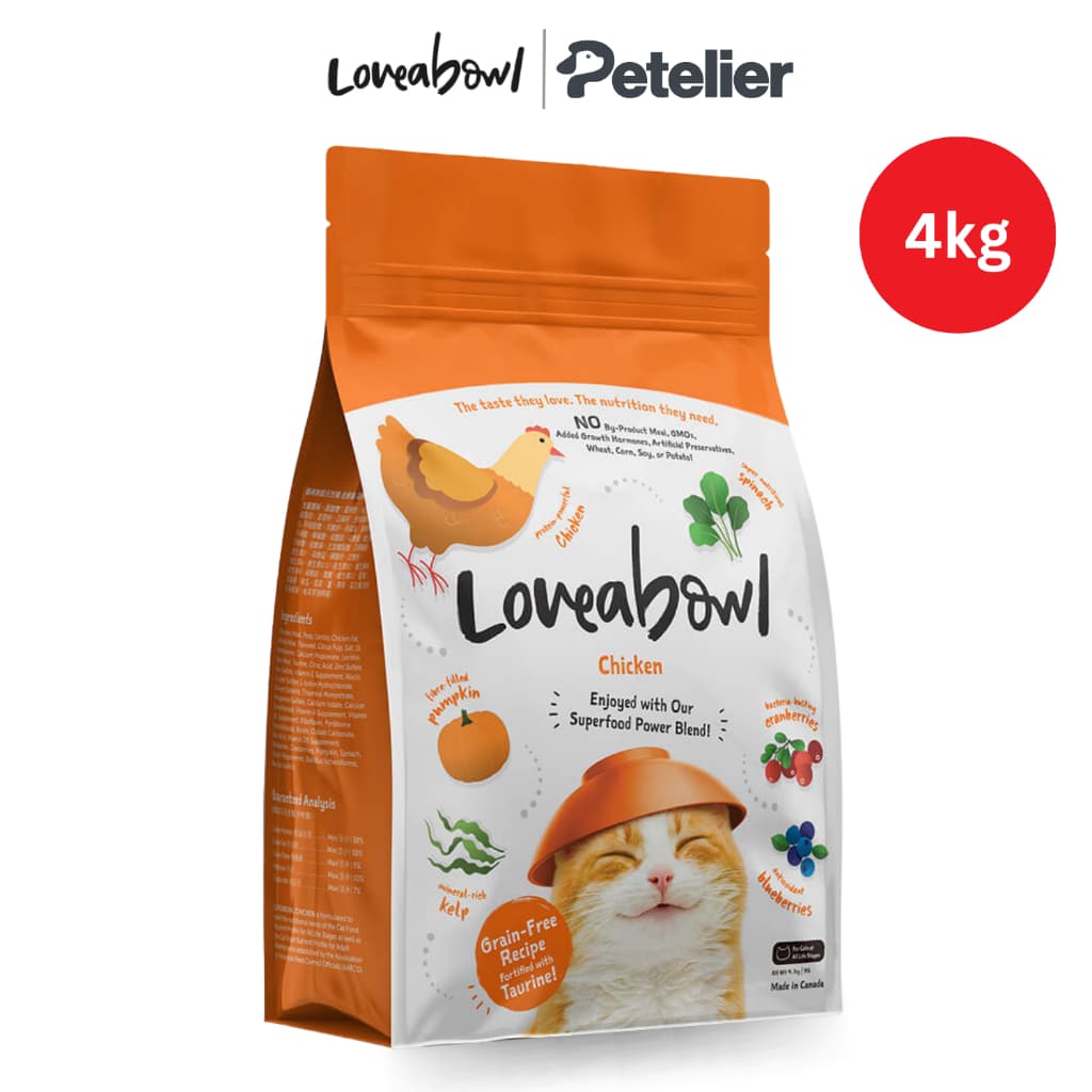 Loveabowl Dry Cat Foods 4kg - Grain Free - Chicken 4kg variant