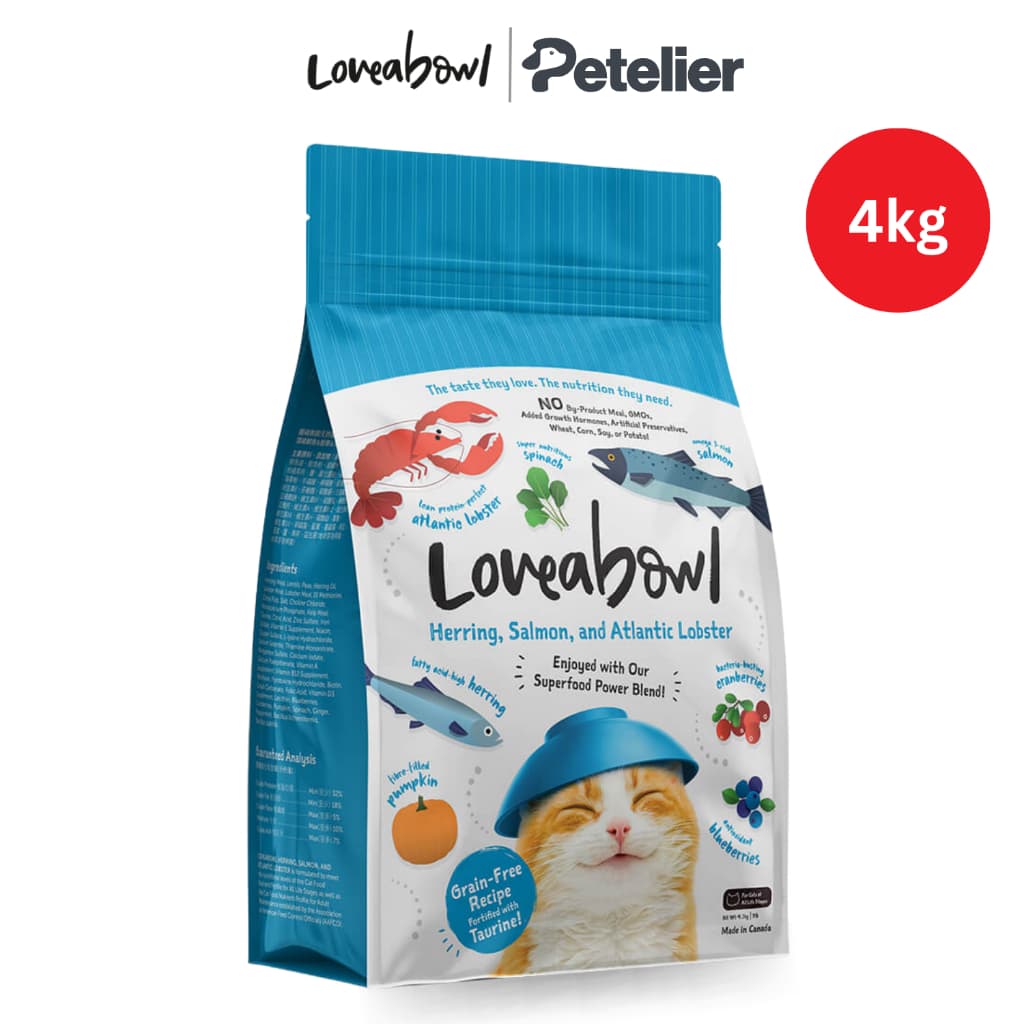 Loveabowl Dry Cat Foods 4kg - Grain Free - Herring Salmon 4kg variant