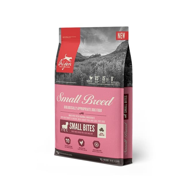 Orijen Small Breed Dog Dry Premium Food, All Natural Biologically-Approriate, 4.5kg