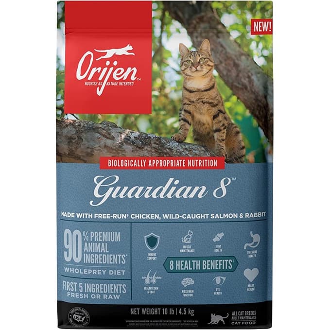 Orijen Guardian 8 Formula Cat Dry Premium Food, All Natural Biologically-Approriate, 1.8kg