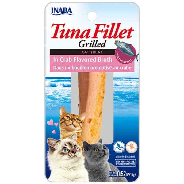 Inaba Pouched Grilled Roast Tuna/Chicken/Iwashi Fillet Wet Cat Treats Ciao - TunaCrab USA504 variant