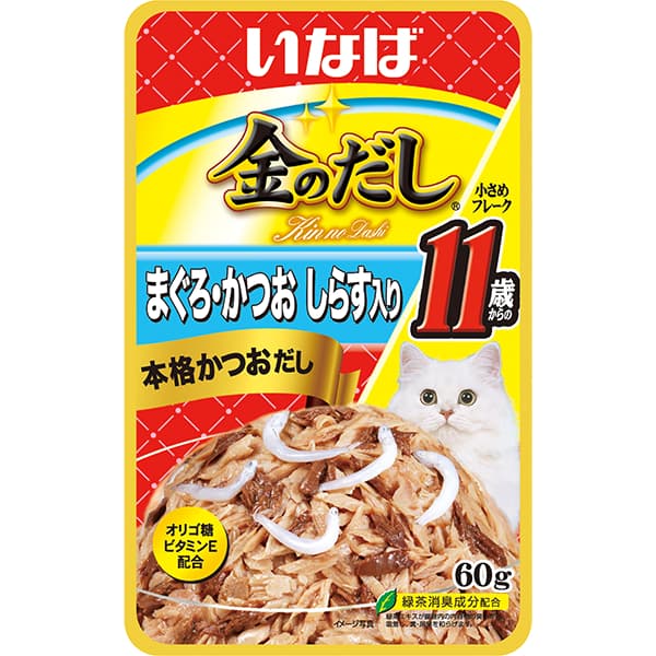 Inaba Cat Side Dish Chicken/Tuna Ciao Broth/Stew/Jelly Wet Treat/Topper w/ Vitamin E, Grain-Free - JlyTunaFlakeWbtTIC20 variant