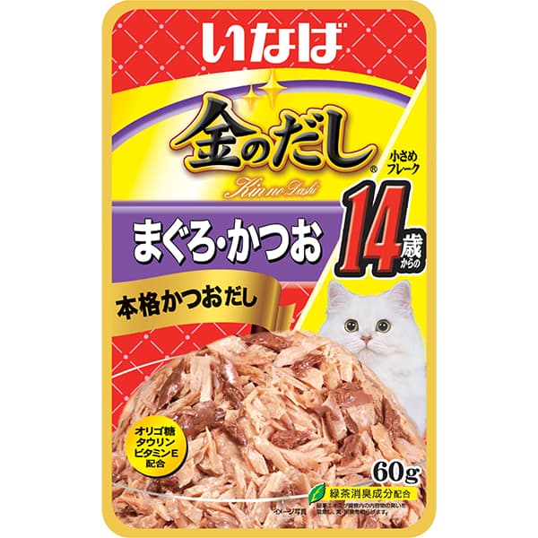 Inaba Cat Side Dish Chicken/Tuna Ciao Broth/Stew/Jelly Wet Treat/Topper w/ Vitamin E, Grain-Free - JellyTunaFlakesTIC24 variant