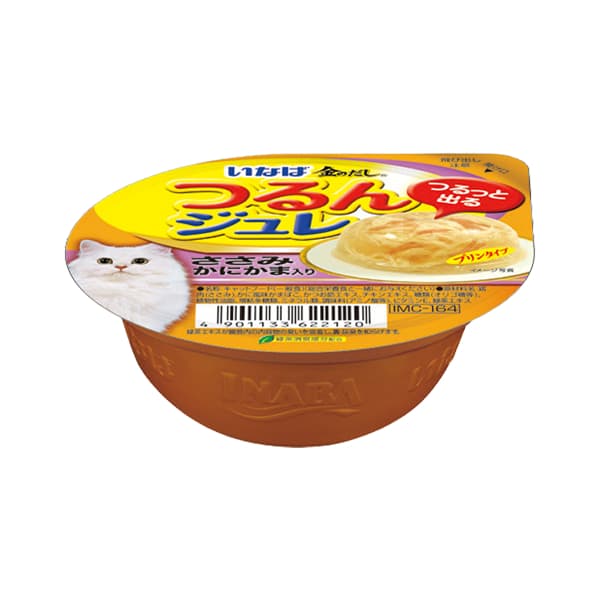 Inaba Wet Cat Food in Cups Ciao, Gravy/Pudding/Soft Jelly w/Tuna/Chicken 35g - JellyChixCrab 164 variant