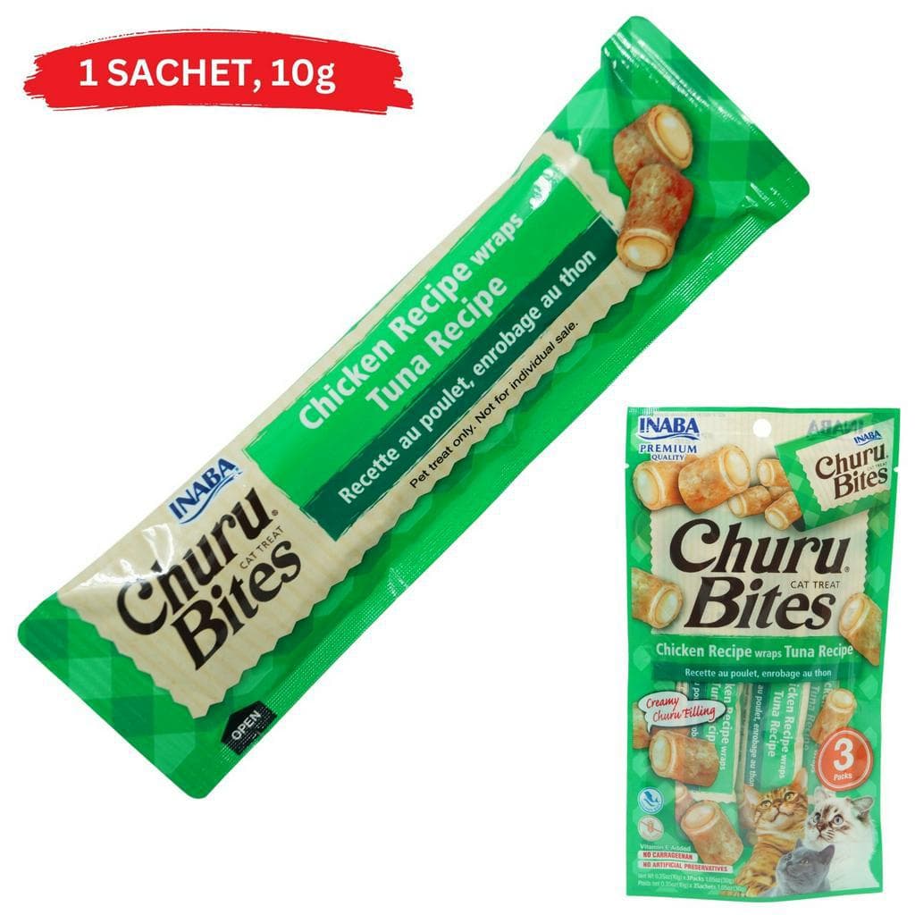 Inaba Churu Bites ChuruBee Cat Treats 1 Stick, Ciao Bee - ChicknTuna USA721 variant