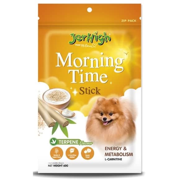 JerHigh Dog Treats for Adult/Puppy 70g, Duo 50g Dog Dental Den-T Stick Night/Morning Time Snack - MorningTime Stick60g variant