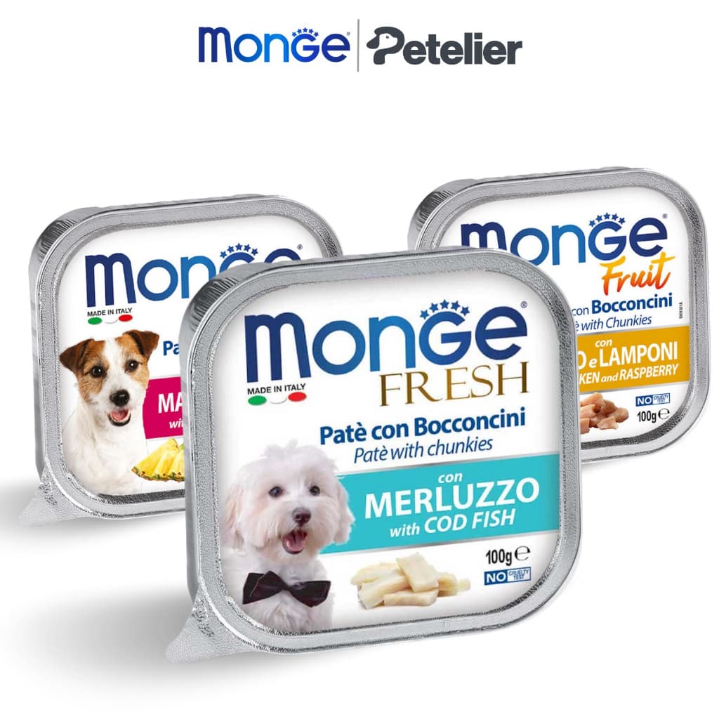 Monge Fresh/Fruit Wet Premium Dog Food 100g Allutray