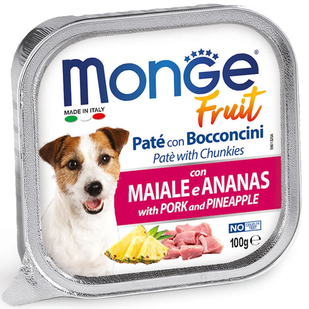 Monge Fresh/Fruit Wet Premium Dog Food 100g Allutray - FruitPorkPineapple variant