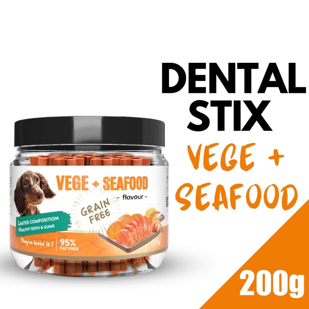 Howbone Dog Treats Twist - Dental SeafoodVeggie variant