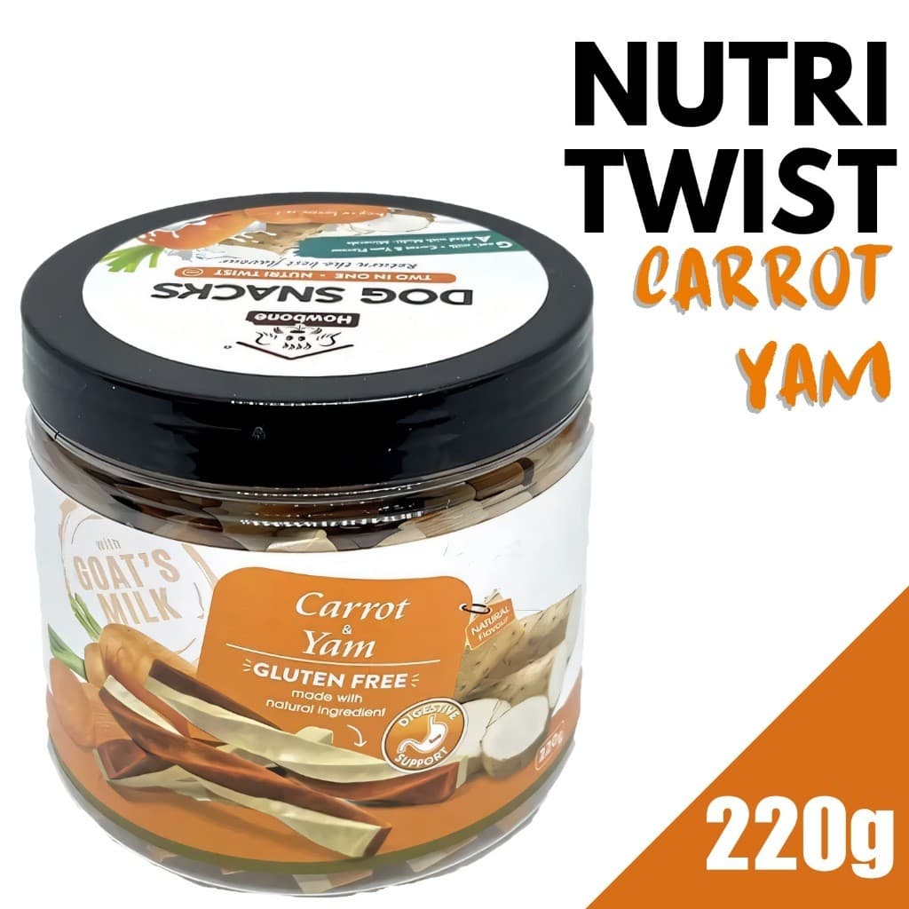 Howbone Dog Treats Twist - NutriTwist CarrotYam variant