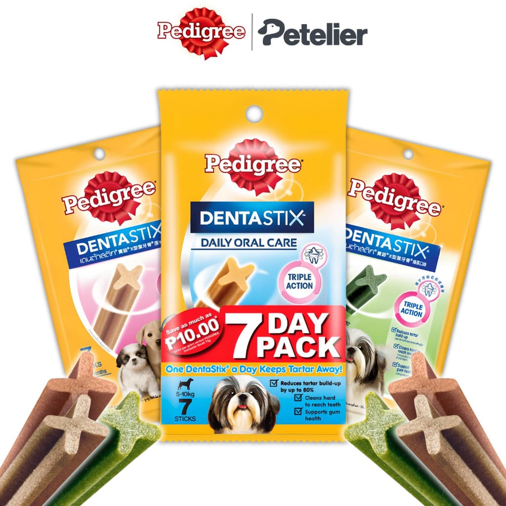 Pedigree DentaStix All Sizes/Flavors Dog/Puppy Dental Care Treats Daily Oral Care Chewy Chunx