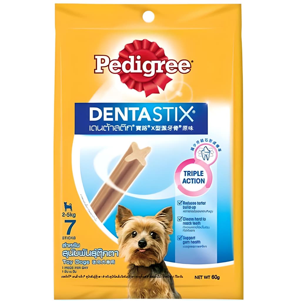 Pedigree DentaStix All Sizes/Flavors Dog/Puppy Dental Care Treats Daily Oral Care Chewy Chunx - ToyBreed 60g variant
