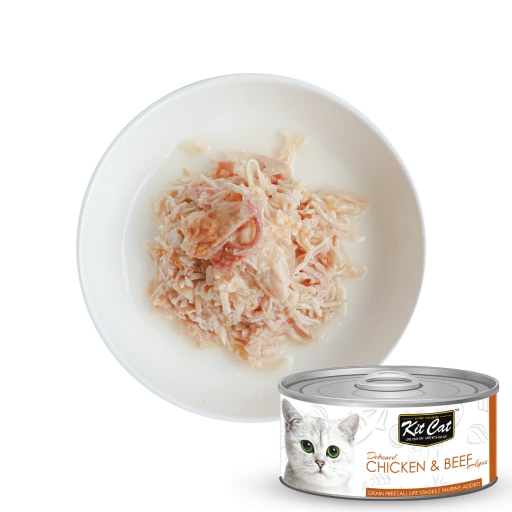 Kit Cat Wet Cat Food Gravy/Deboned Topper/Mousse/Goat Milk 80g Can Adult/Kitten KitCat Grain-Free - Dboned80g ChknBeef variant