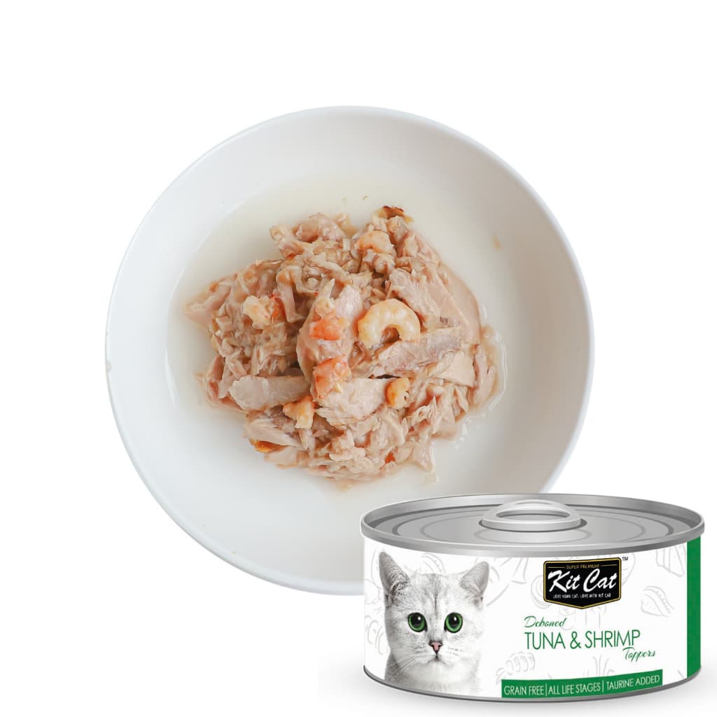 Kit Cat Wet Cat Food Gravy/Deboned Topper/Mousse/Goat Milk 80g Can Adult/Kitten KitCat Grain-Free - Dboned80g TunaShrimp variant