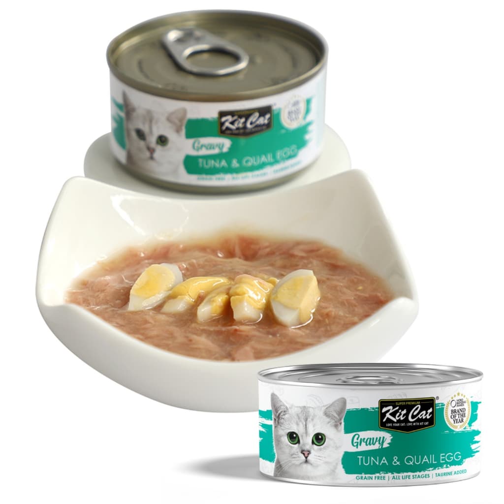 Kit Cat Wet Cat Food Gravy/Deboned Topper/Mousse/Goat Milk 80g Can Adult/Kitten KitCat Grain-Free - Gravy70gTunaQuailEgg variant