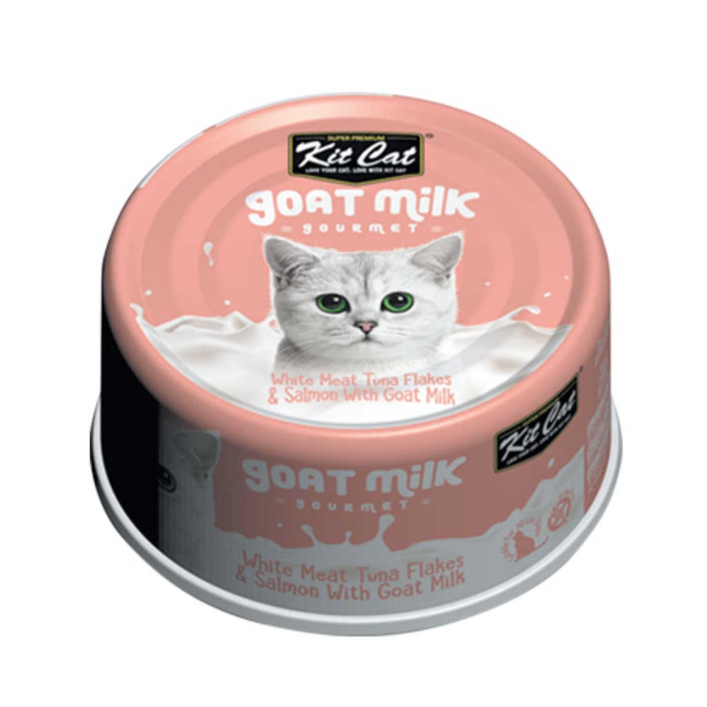 Kit Cat Wet Cat Food Gravy/Deboned Topper/Mousse/Goat Milk 80g Can Adult/Kitten KitCat Grain-Free - GMilk70g TunaSalmon variant