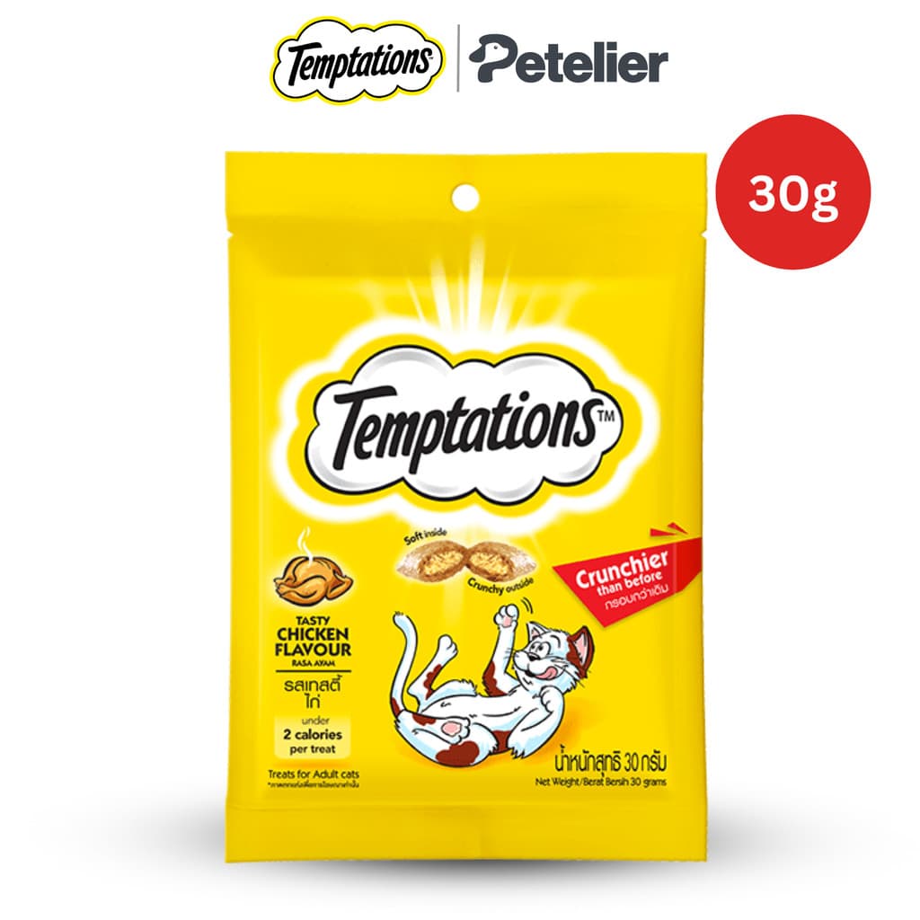 Temptations Soft &amp; Crunchy Cat Treats for Adult 30g - Chicken variant