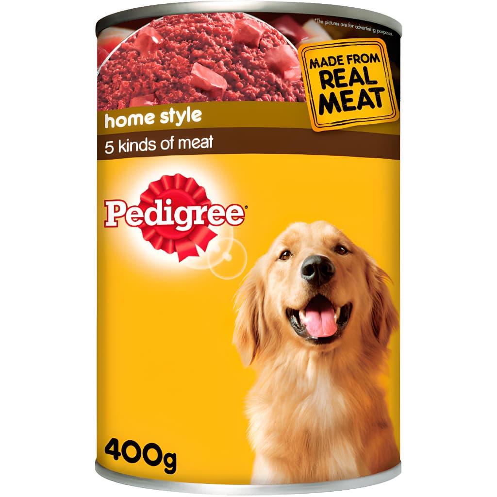 Pedigree Wet Dog Food in Can 400g for Adult/Puppy Real Meat - 5 Kinds of Meat variant