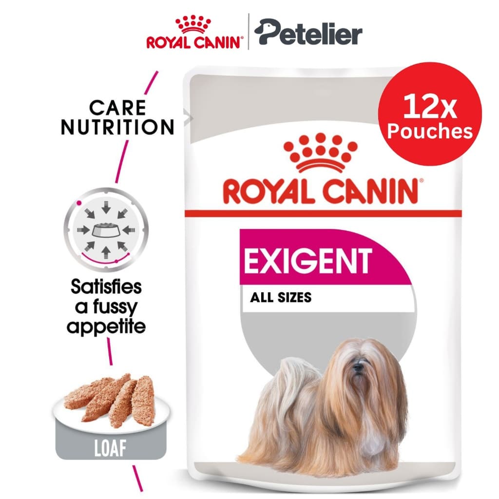 Royal Canin Exigent Loaf (85g x 12 Pouches) Adult Wet Dog Food - Canine Care Nutrition