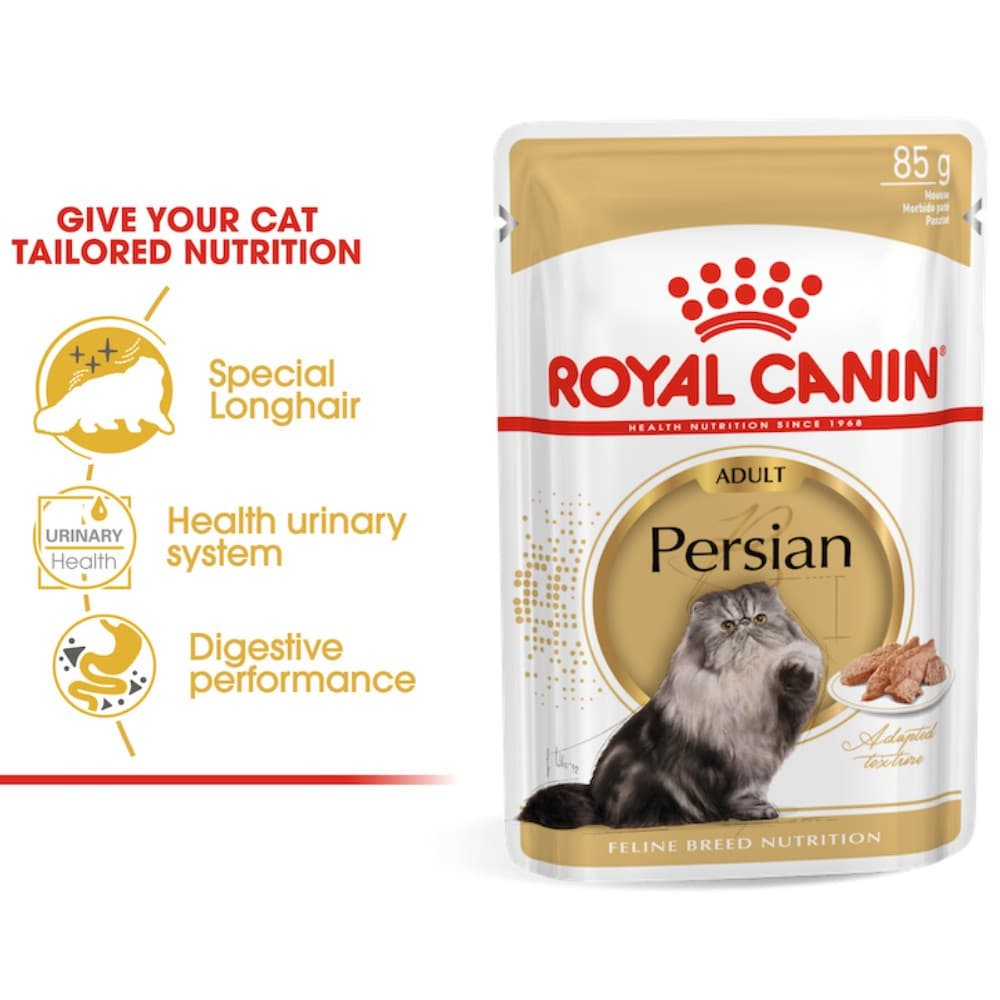 Royal Canin Wet Cat Food 85g Intense Beauty/Urinary/Hairball Care/Insintctive/Kitten Pouch - Pouch Persian variant
