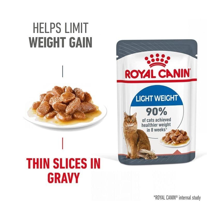 Royal Canin Wet Cat Food 85g Intense Beauty/Urinary/Hairball Care/Insintctive/Kitten Pouch - PouchLightWeightCare variant