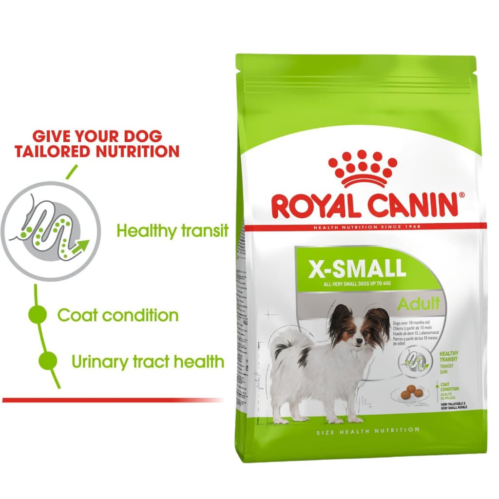 Royal Canin Dry Dog Food 500g/1.5kg, All Breeds &amp; Sizes, Adult/Puppy - XSmall Adult 1.5kg variant