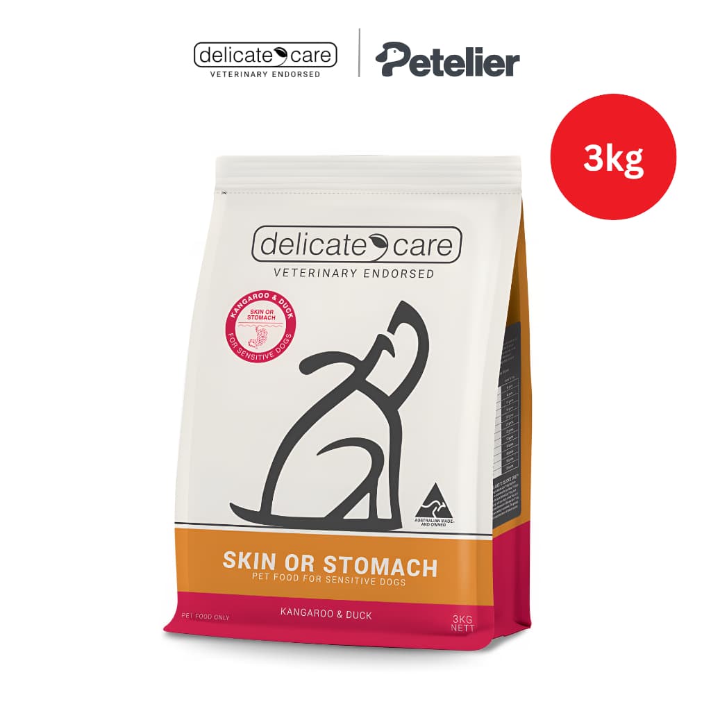 Delicate Care Skin Stomach &amp; Mobility 3kg Dry Dog Food Original Packaging - Skin &amp; Stomach 3kg variant