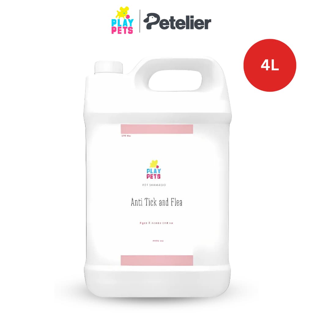 Play Pets Shampoo and Conditioner 4L for Dogs &amp; Cats - Anti tick &amp; Flea variant