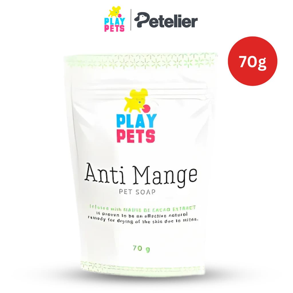 Play Pets Premium Pet Soap 70g For Dogs and Cats - Anti Mange variant