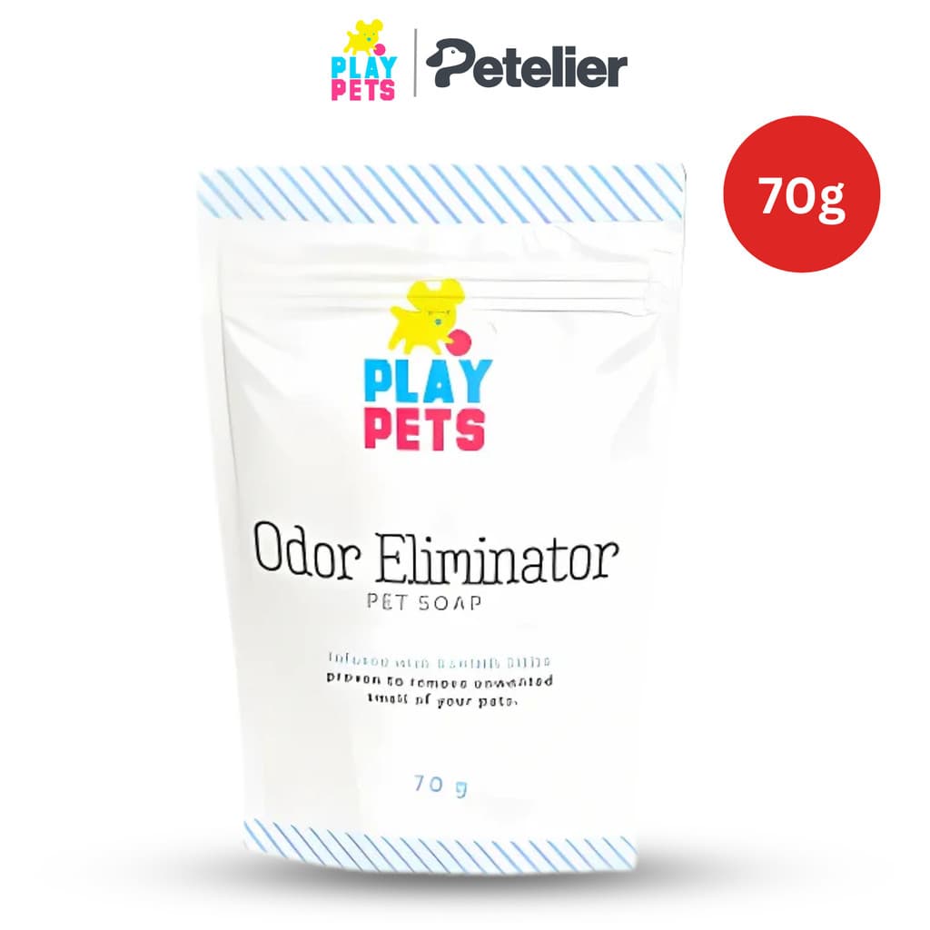 Play Pets Premium Pet Soap 70g For Dogs and Cats - Odor Eliminator variant