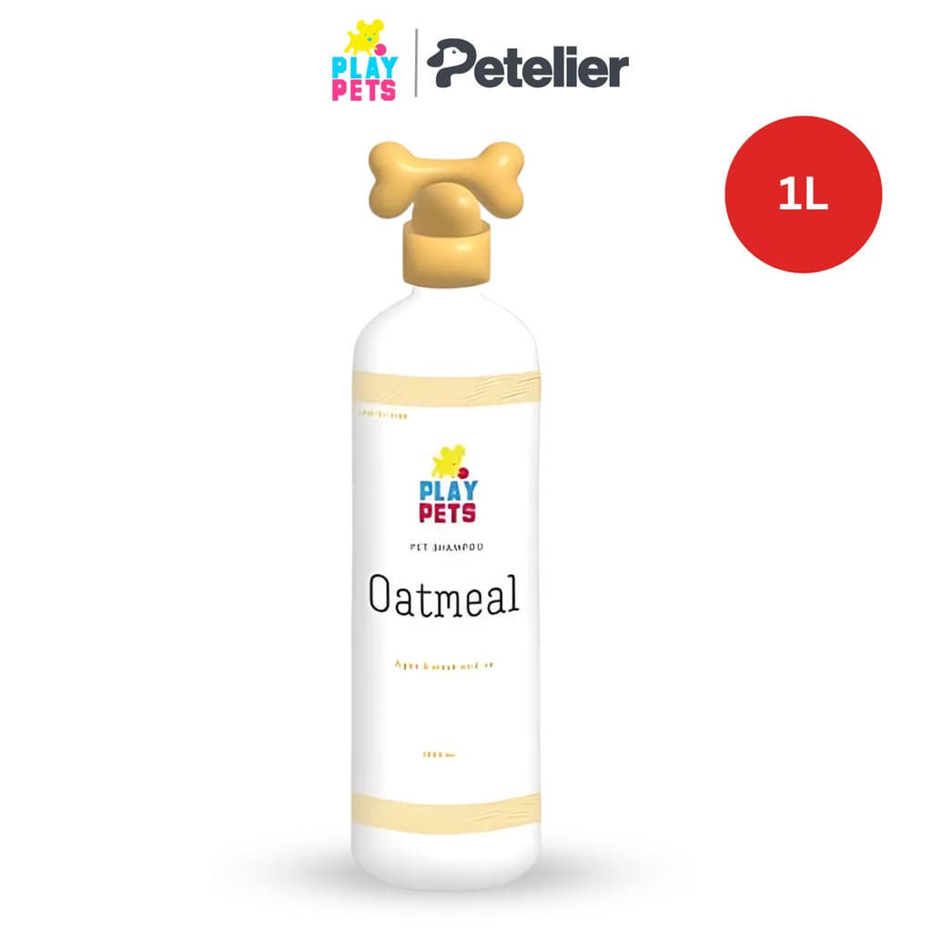 Play Pets Shampoo and Conditioner 1L for Dogs &amp; Cats - Oatmeal variant