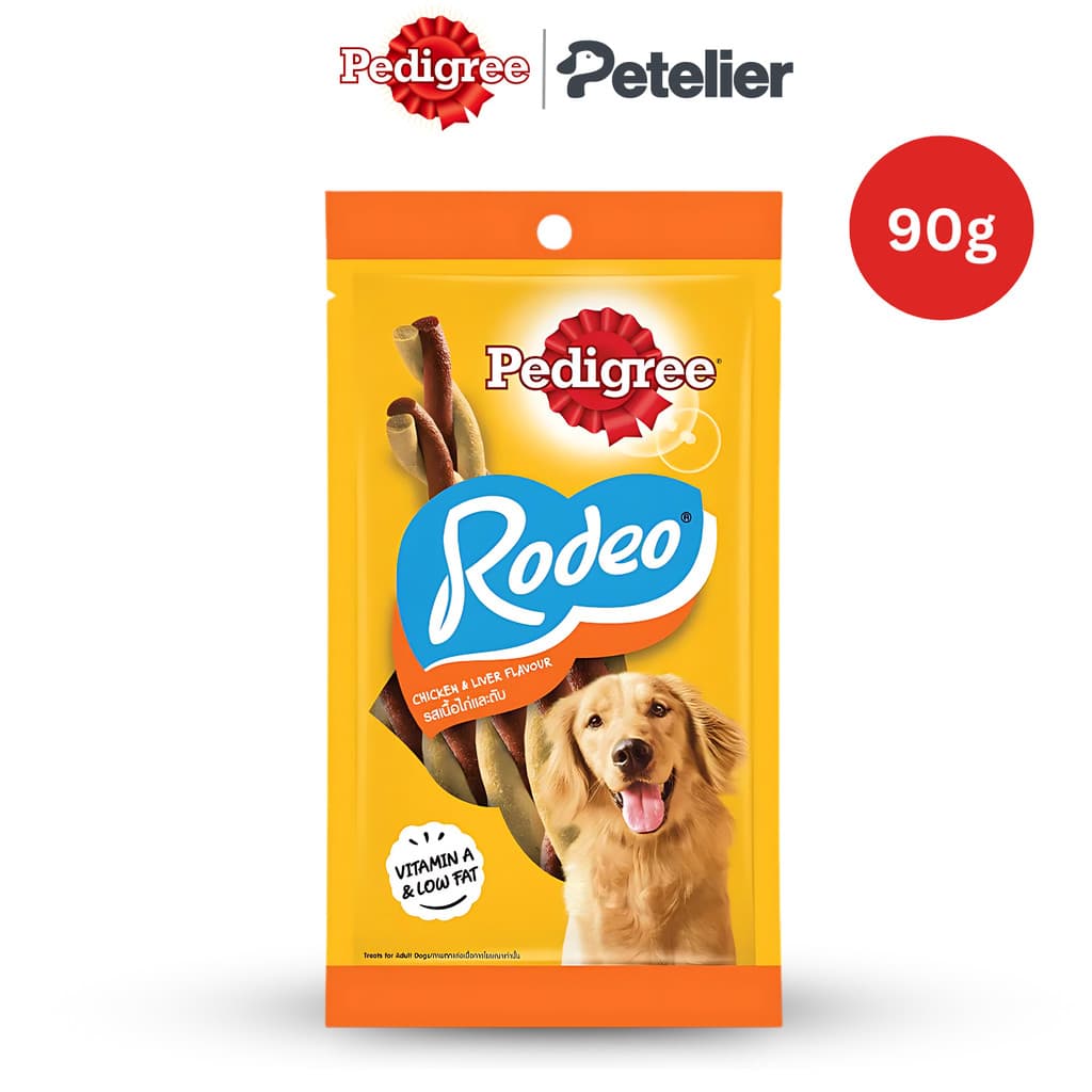 Pedigree Rodeo Dog Treats for Adult 90g - Chicken &amp; Liver variant